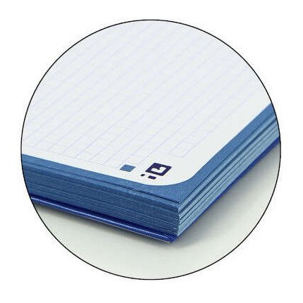 Caderno quadriculado Oxford Europeanbook 1 - Espiral / A4+ / 80 folhas / Azul marinho