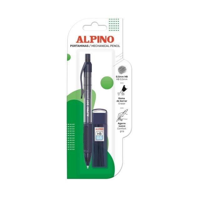 Pack Lapiseira e minas de 0,5 mm Alpino Dot - Azul Escura