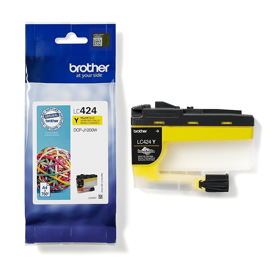 Tinteiro original Brother LC424 Amarelo (LC424Y)