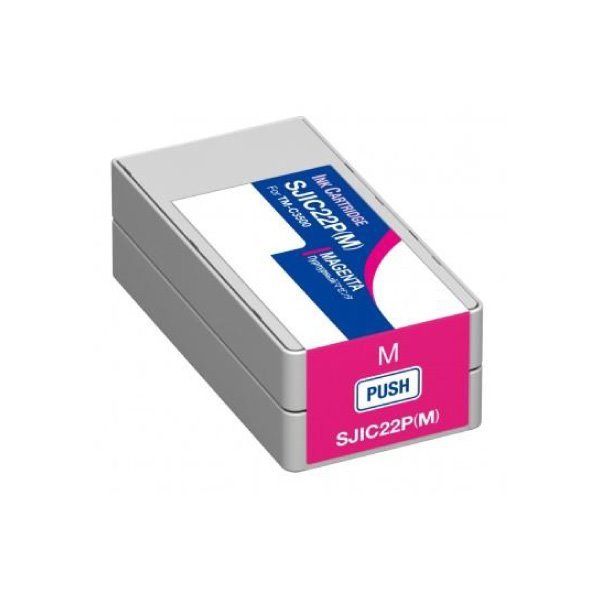 Tinteiro compatível Epson sjic22p magenta tinta pigmentada c33s020603 / sjic22p(m)