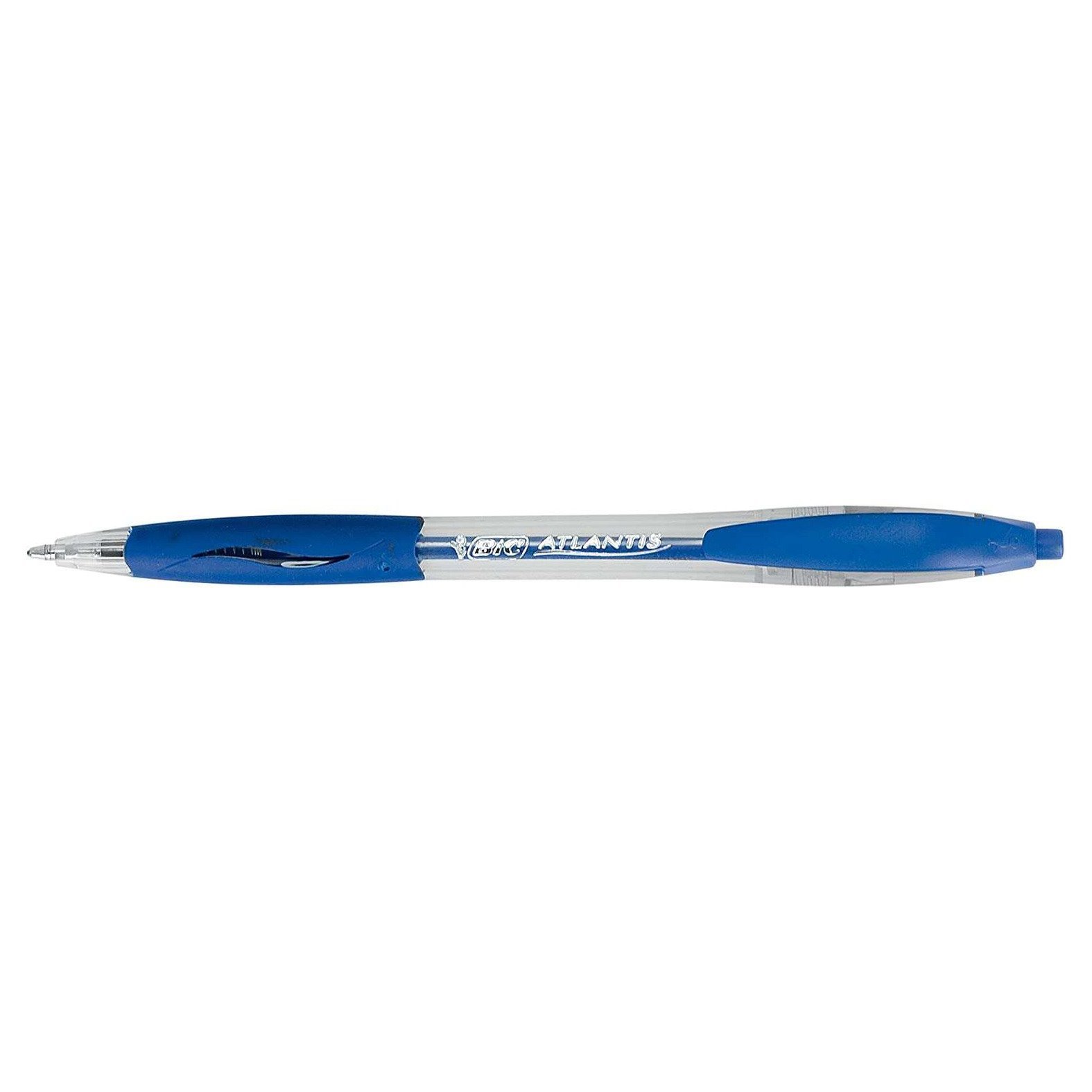 Pack 12 esferográficas Bic Atlantis Classic azul - ponta retrátil 1mm