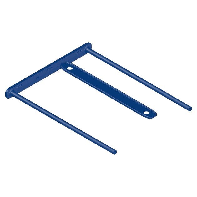 Pack 50 encadernadores fastener plástico 85mm / polipropileno reciclado / até 600 folhas