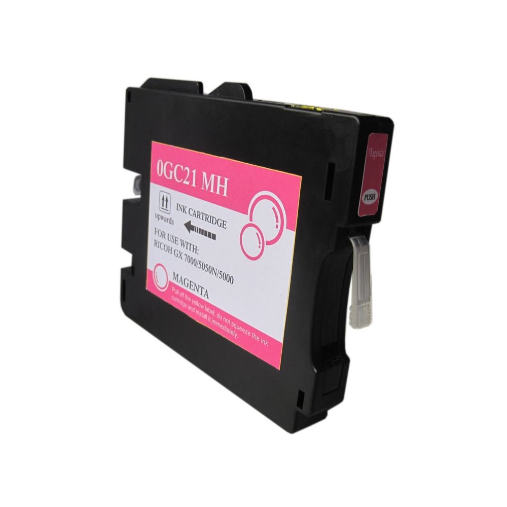 Tinteiro compatível ricoh gc21m magenta tinta pigmentada 405534
