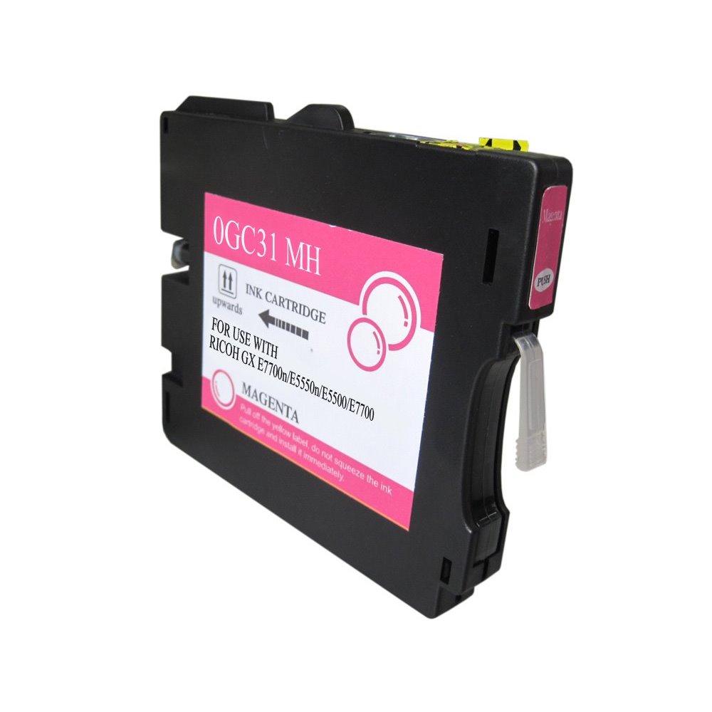 Tinteiro compatível ricoh gc31m magenta tinta pigmentada 405690