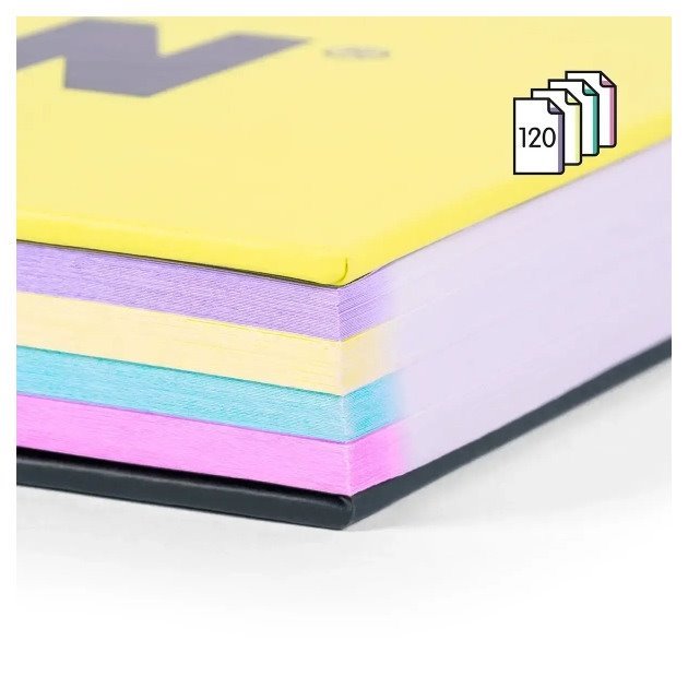 Caderno pautado Milan Sunset - Espiral / A4 / 120 folhas / multicolor