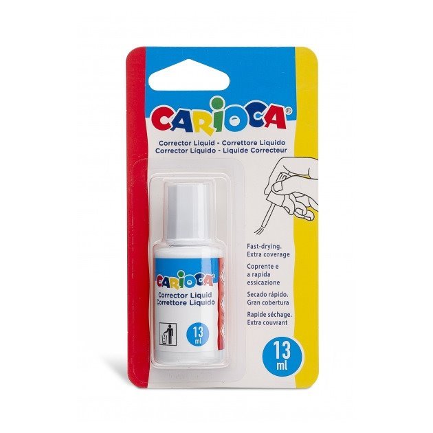 Corretor líquido com pincel Carioca