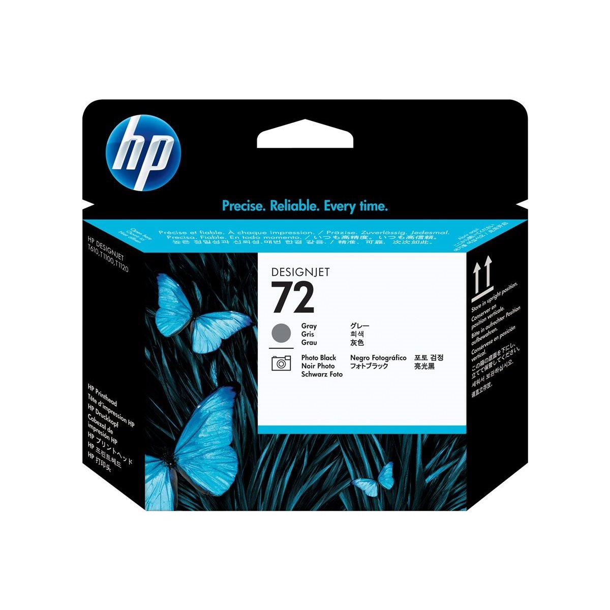 Cabeça de impressão original HP 72 preto photo e cinza (C9380A)