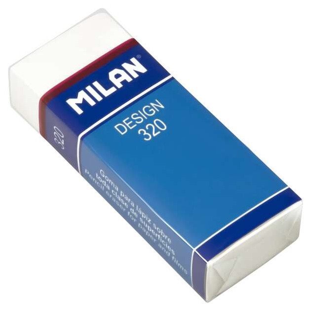 Pack 2 borrachas Milan Nata 320 - Tira de cartão azul