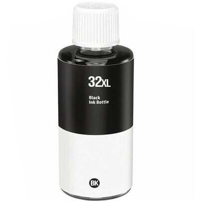 Tinta compatível Hp 32xl preto tinta pigmentada 1vv24ae