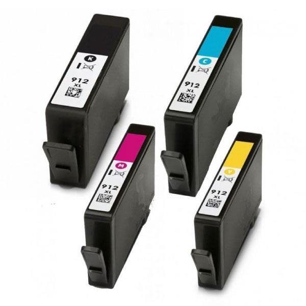 Pack 4 tinteiros compatíveis Hp 912XL - Chip Anti Atualizações