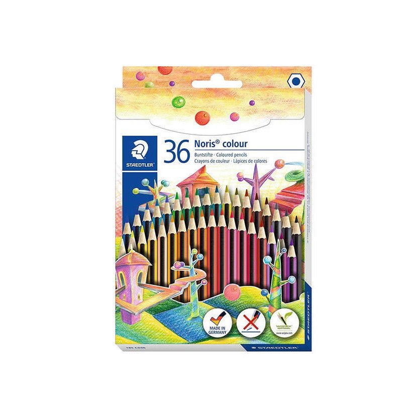 Pack 36 lápis de cor Staedtler Noris Colour 185