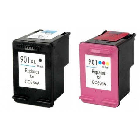 Pack 2 Tinteiros compatíveis Hp 901xl
