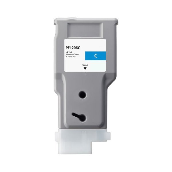 Tinteiro compativel Canon PFI206 ciano tinta pigmentada (5304B001)