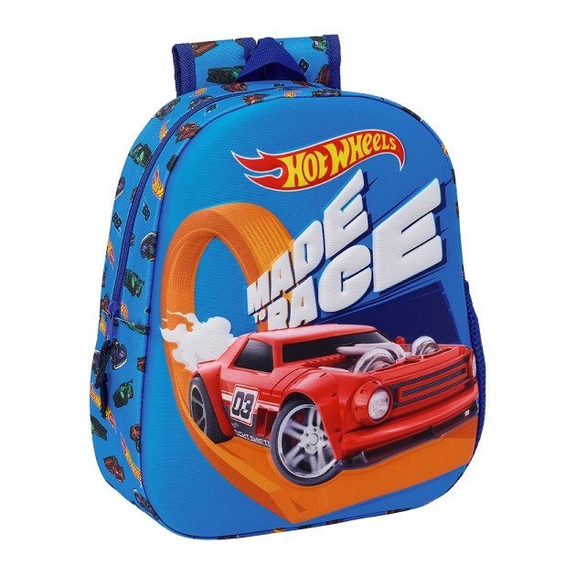 Mochila infantil Safta Hot Wheels 3D