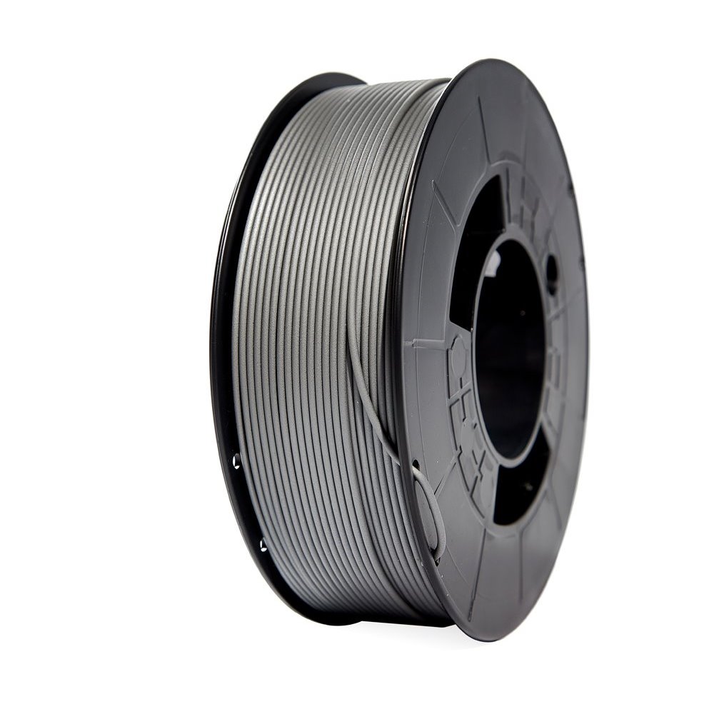 Filamento de impressão 3D PLA HD 1.75mm bobina 1kg - prata