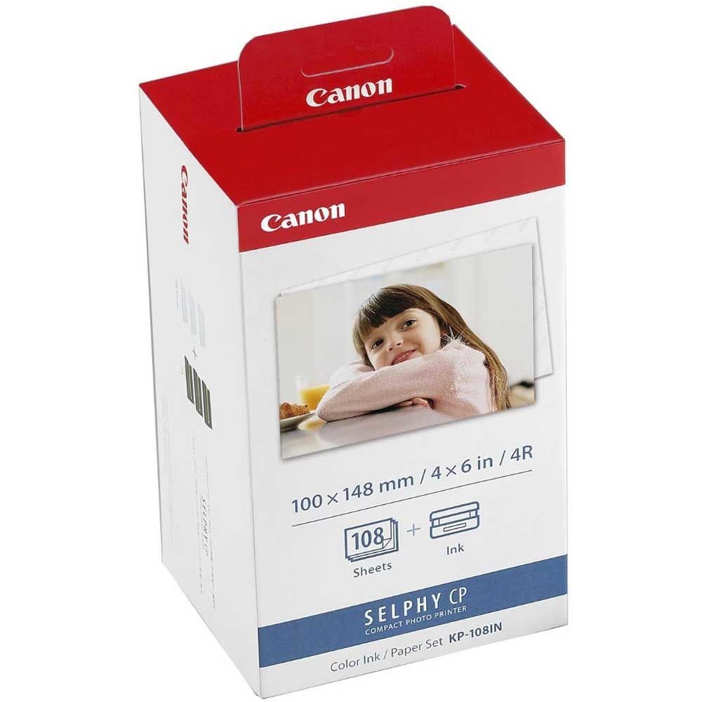 Pack Canon original KP-108IN tinteiro e papel fotográfico 108 folhas - 3115B001