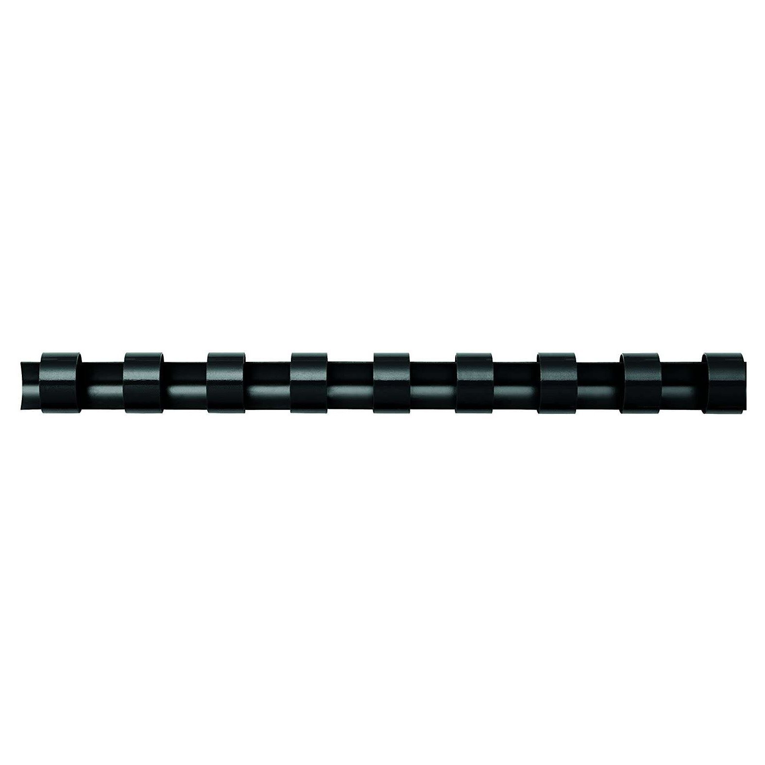 Pack de 100 Argolas de encadernação Fellowes – 16 mm / até 120 folhas / plástico / preto