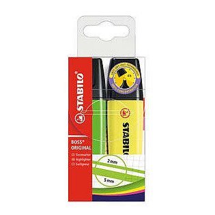 Pack 2 marcadores fluorescentes Stabilo Boss 70