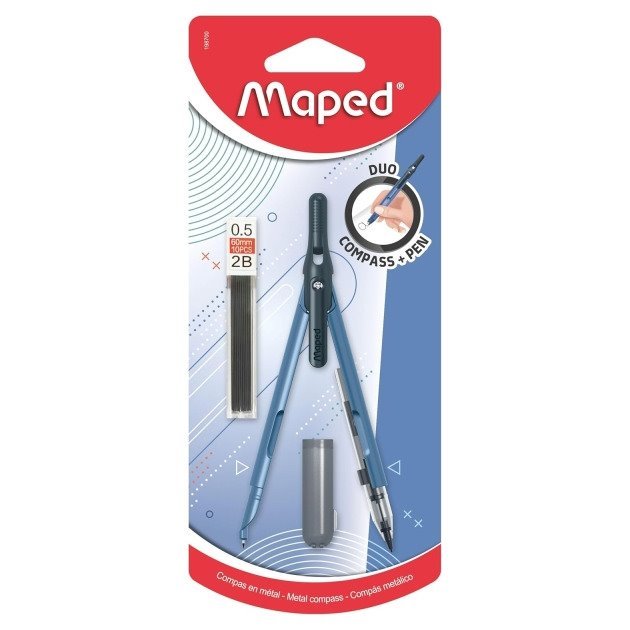 Compasso Maped Duo+Pen - Cores sortidas