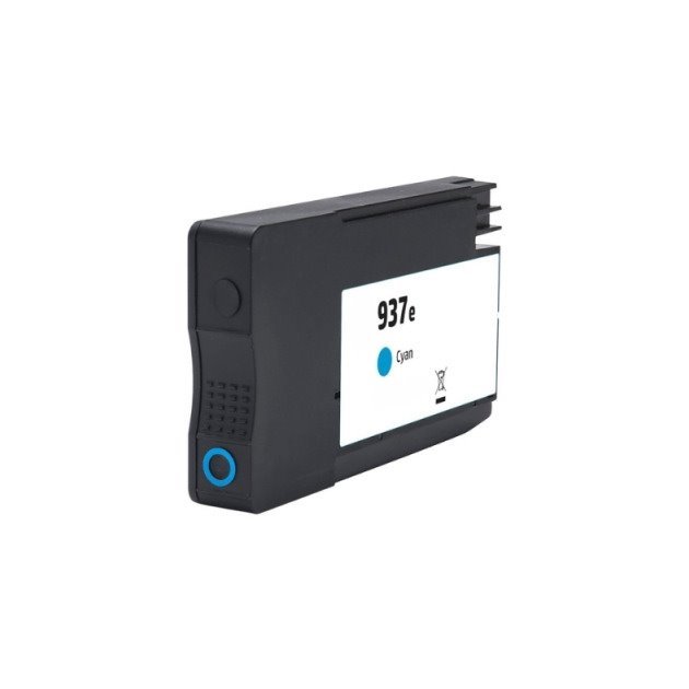Tinteiro compatível hp 937e xl ciano (4s6w6ne / 4s6w2ne)