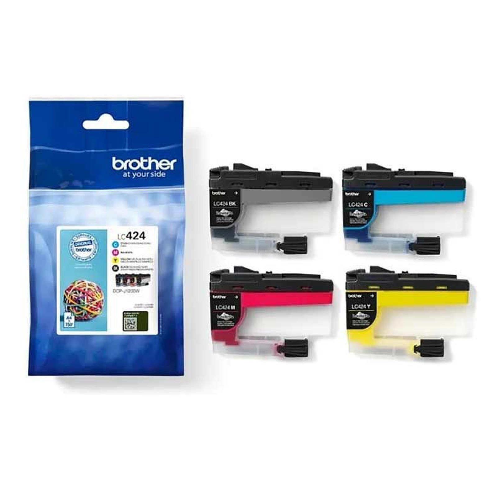 Pack 4 tinteiros originais Brother LC424