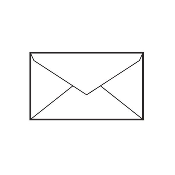 Envelopes Mini Sam 70x105mm - branco / papel 90g / 100un