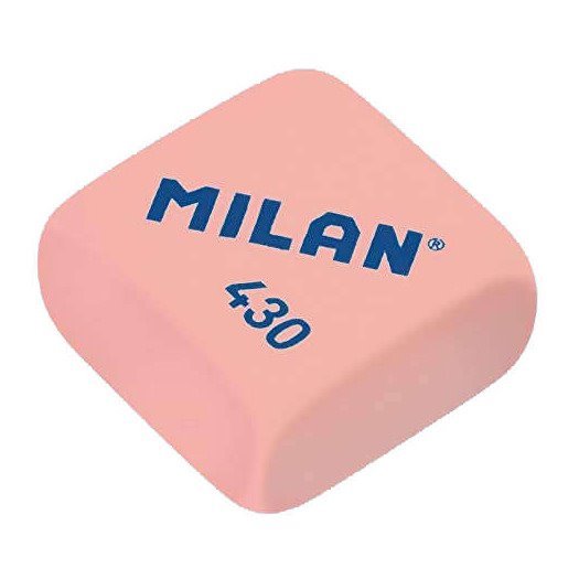 Pack 4 borrachas quadradas Milan 430 - breadcrumb / macia