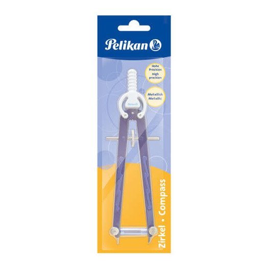 Compasso Pelikan Metálico – Roda de precisão / Minas de substituição incluídas