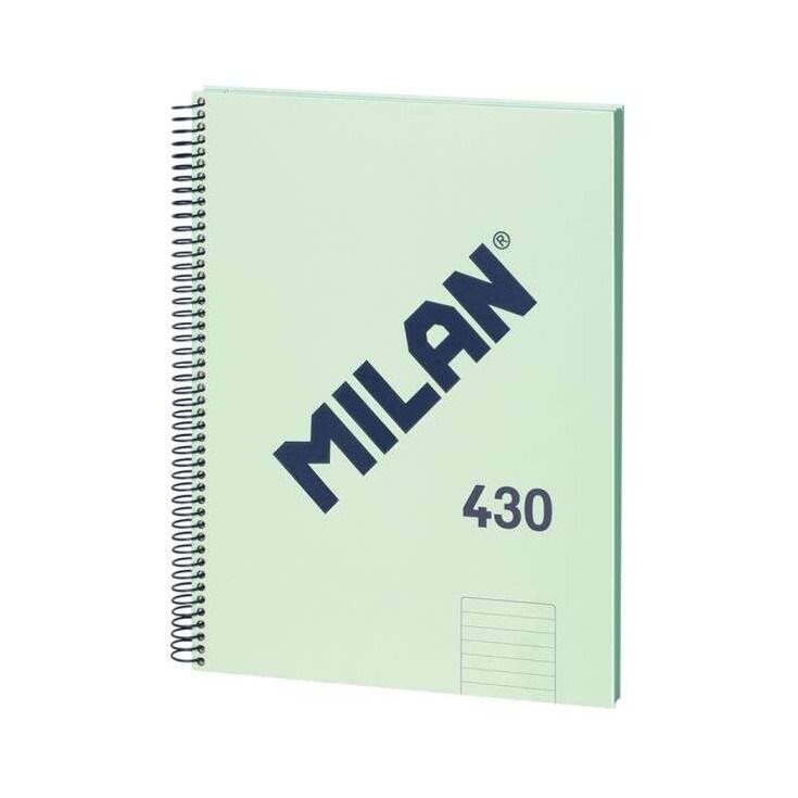 Caderno pautado espiral Milan Serie 1918 - A4 / 80 folhas / verde