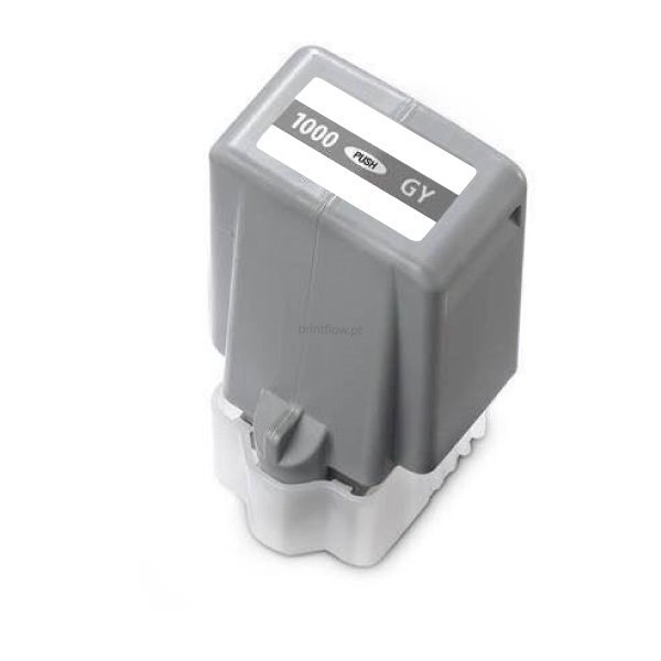 Tinteiro compativel Canon PFI1000 cinza tinta pigmentada (0552C001)