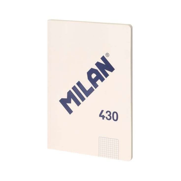 Caderno quadriculado colado Milan Serie 1918 - A4 / 48 folhas / bege
