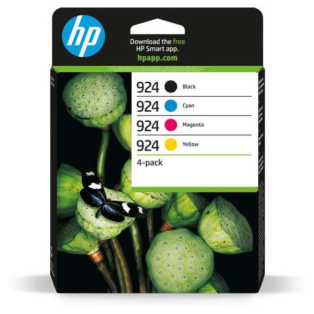 Pack 4 tinteiros originais hp 924 - 6c3z1ne
