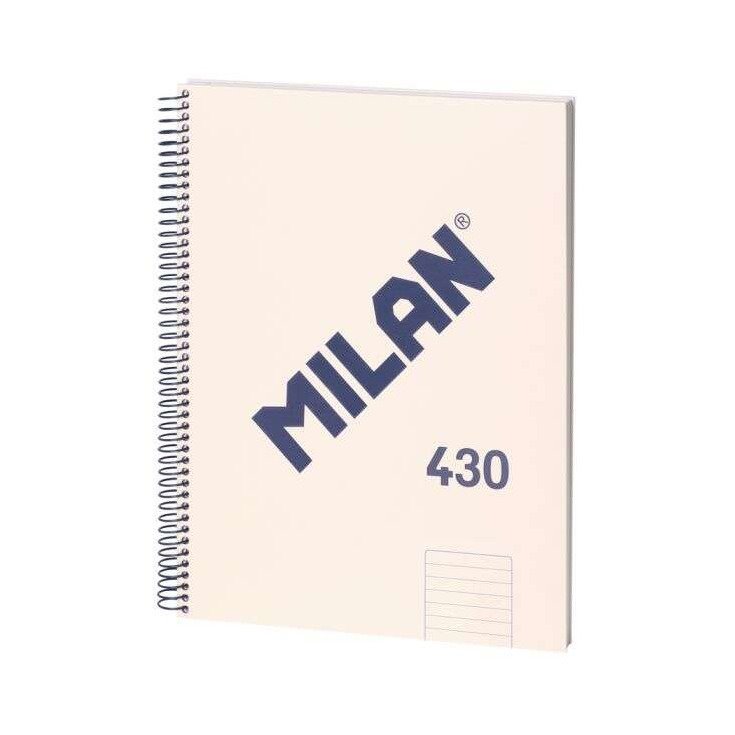 Caderno pautado espiral Milan Serie 1918 - A4 / 80 folhas / beje