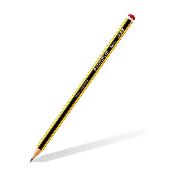 Pack 12 lápis de grafite e borracha Staedtler Noris 120