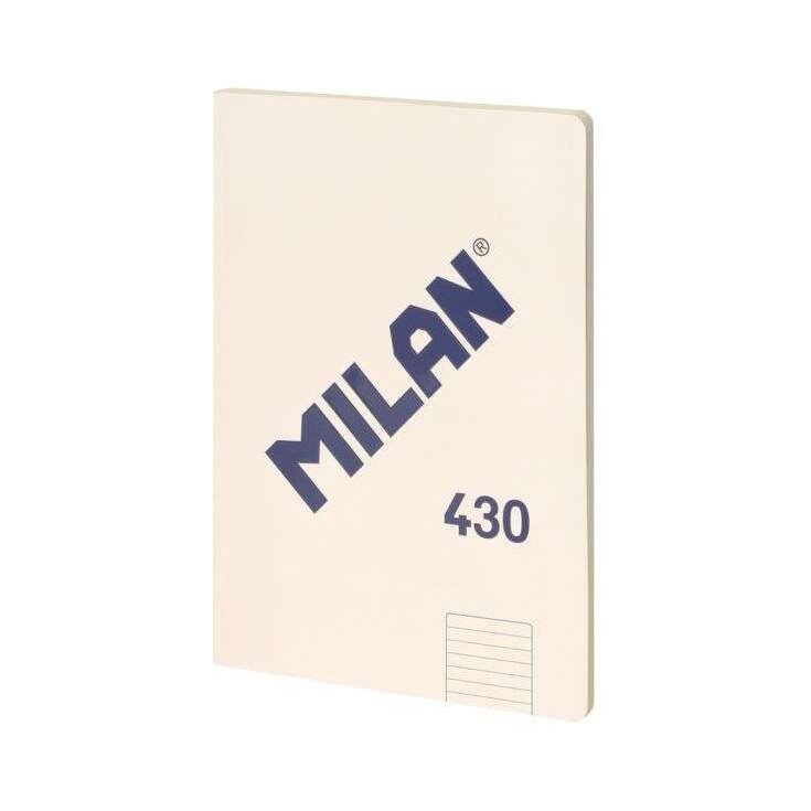 Caderno pautado colado Milan Serie 1918 - A4 / 48 folhas / beje