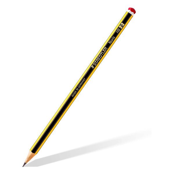 Pack 3 lápis de grafite borracha e afia Staedtler Noris 120