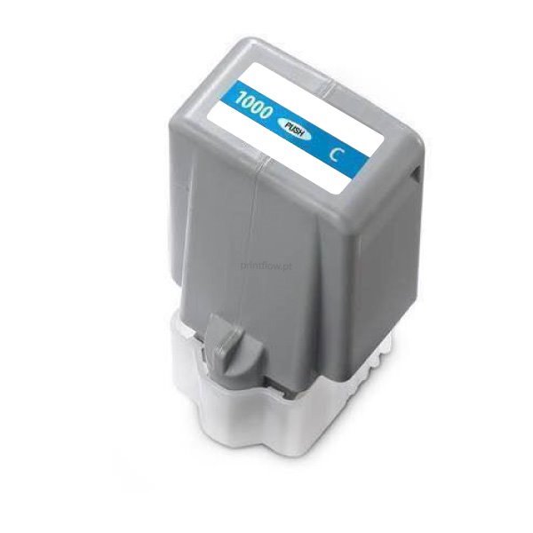 Tinteiro compativel Canon PFI1000 ciano tinta pigmentada (0547C001)