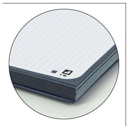 Caderno quadriculado Oxford Europeanbook 1 - Espiral / A4+ / 80 folhas / Preto