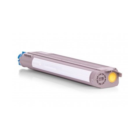 Toner compatível Oki c9655 amarelo (43837129)