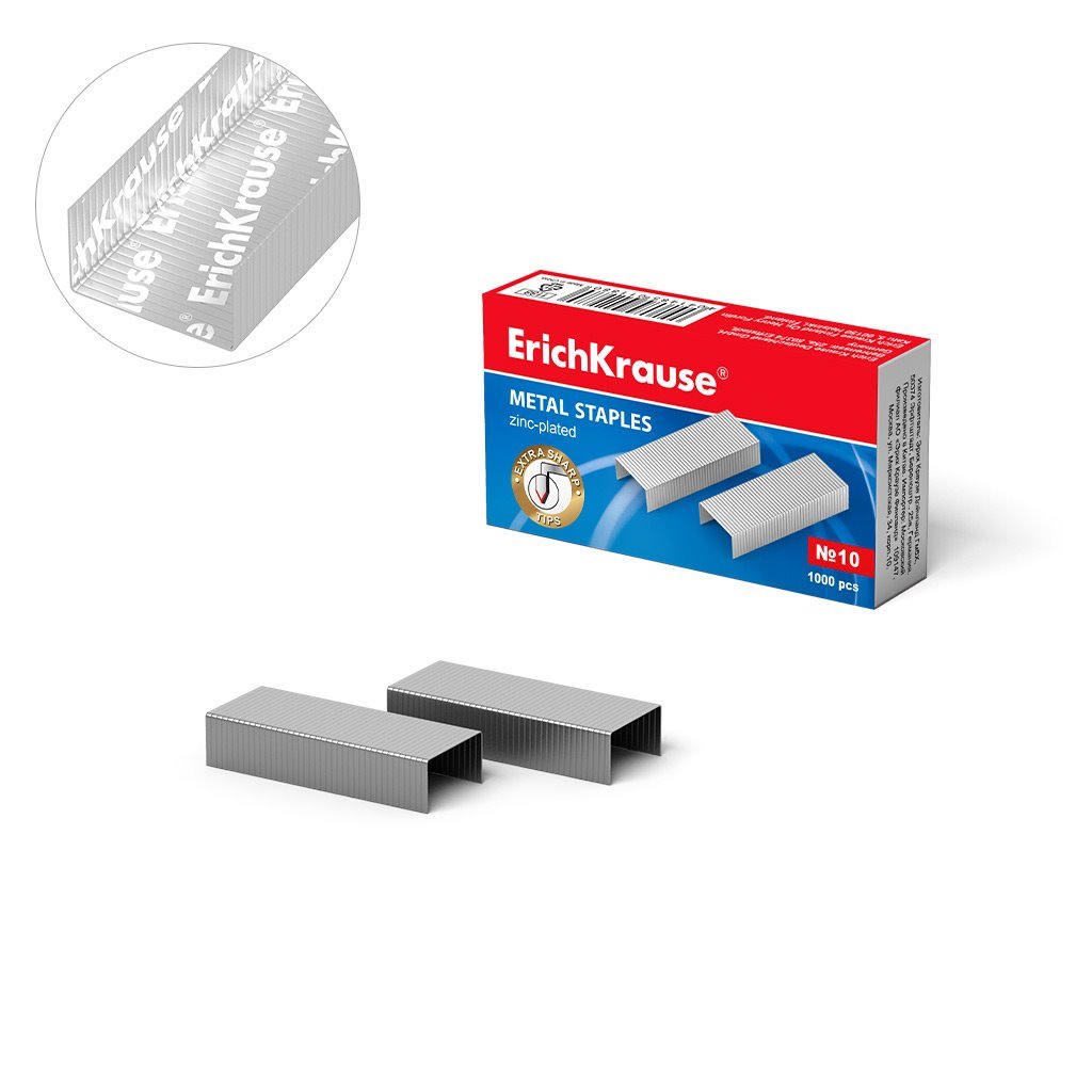 Agrafos galvanizados N10 - Erichkrause