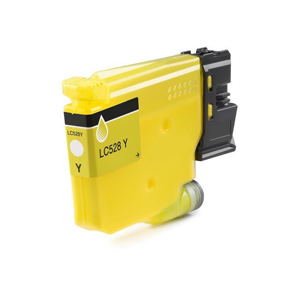 Tinteiro compatível brother lc528 amarelo tinta pigmentada - lc528y