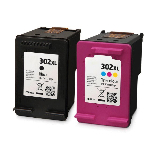 Pack 2 Tinteiros compatíveis Hp 302xl