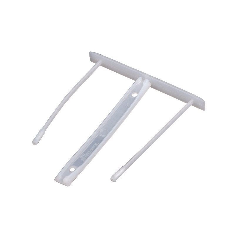 Pack 100 encadernadores fastener plástico 85mm / polipropileno reciclado / até 600 folhas