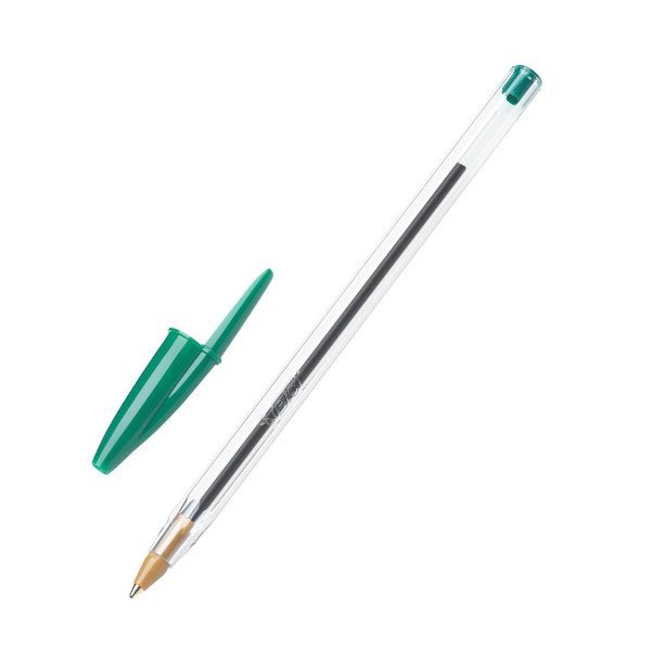 Esferográfica Bic cristal original verde - ponta redonda 1mm