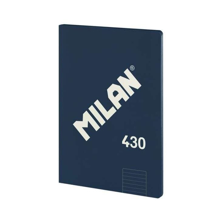 Caderno pautado colado Milan Serie 1918 - A4 / 48 folhas / azul