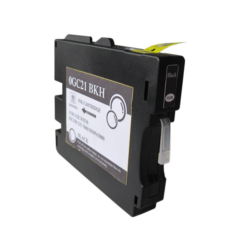 Tinteiro compatível ricoh gc21 preto tinta de sublimação (405532 / 405536)
