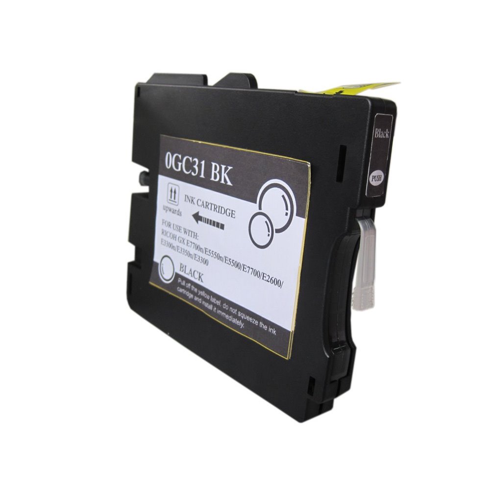 Tinteiro compatível ricoh gc31k preto tinta pigmentada 405688