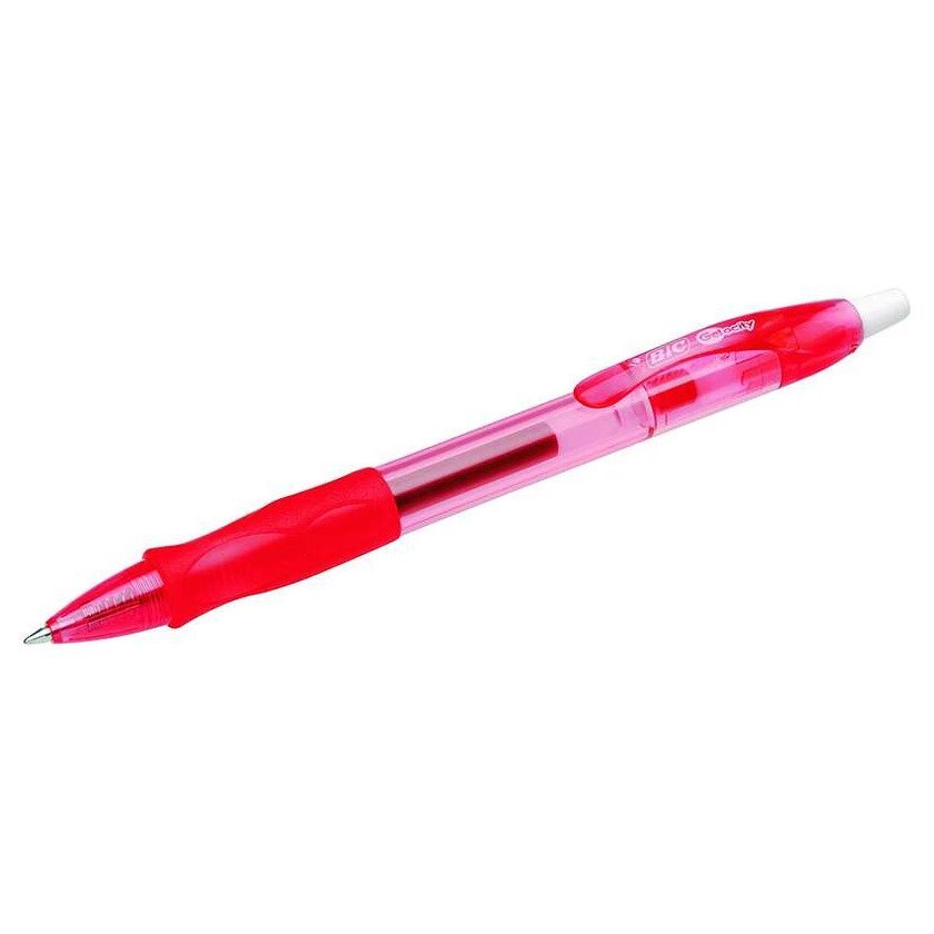 Pack 12 esferográficas Bic Gel-ocity Original vermelho - ponta retrátil 0.7mm