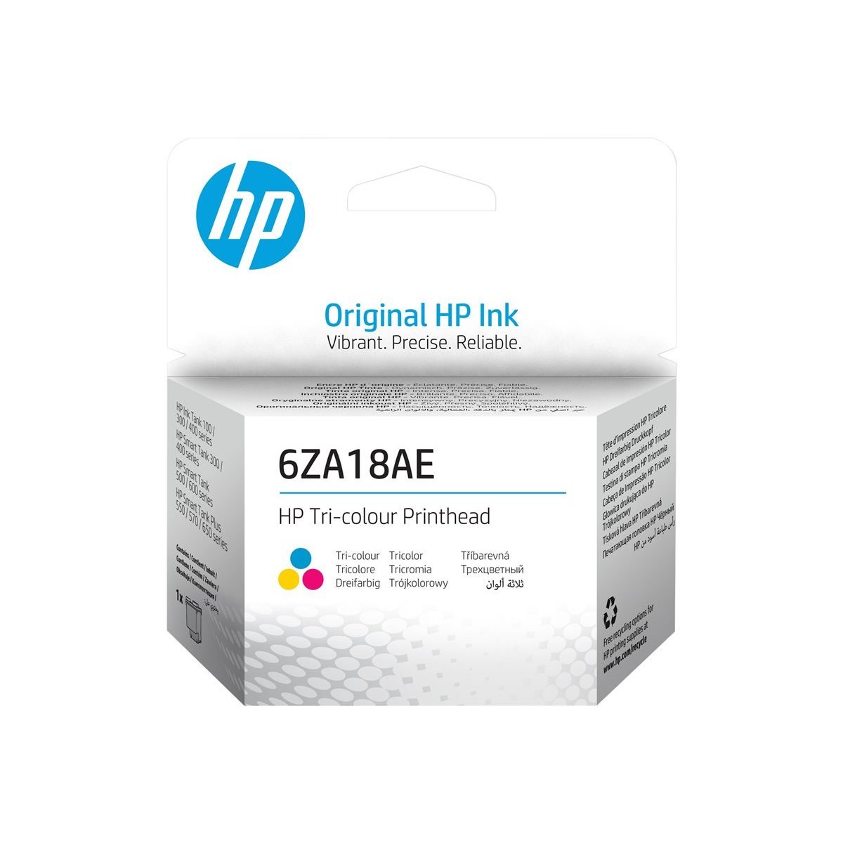 Cabeça de impressão original HP Cores - 6ZA18AE